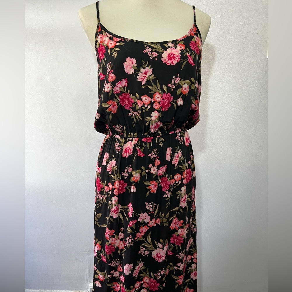 Forever 21, floral maxi dress, L